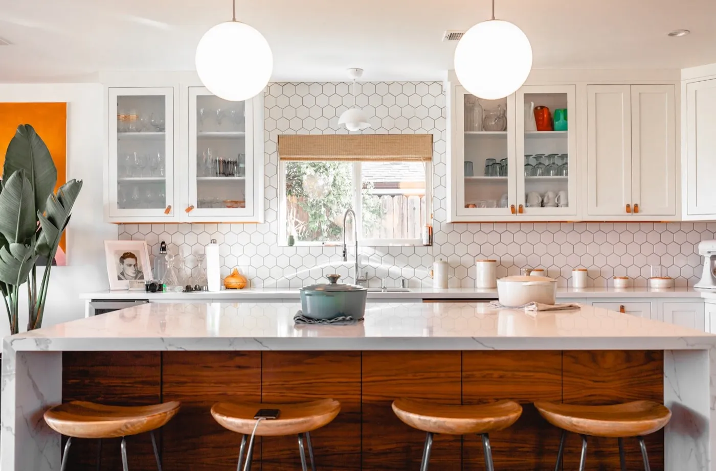 Mid-Century Walnut Island — West Hills